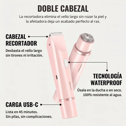 Shavely® - Rasuradora femenina sin cortes ni irritación